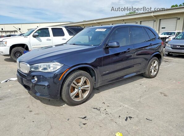 5UXKR6C54J0U14746 2018 BMW X5 Blue Rear left