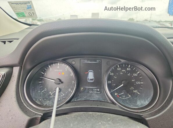 5N1AT2MT1HC744448 2017 NISSAN ROGUE Black Вид задніх сидінь