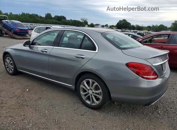 55SWF4KB7GU109502 2016 MERCEDES-BENZ C Серебряный Задняя правая четверть