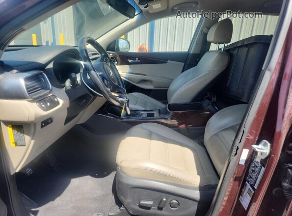 5XYPH4A53JG385610 2018 KIA SORENTO Maroon 