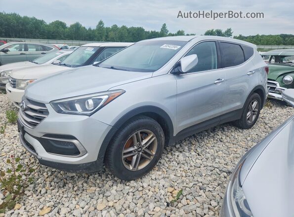 5XYZT3LB7HG473137 2017 HYUNDAI SANTA Silver Հետևի ձախ