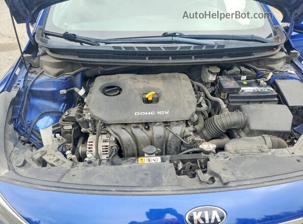 3KPFL4A77HE126556 2017 KIA FORTE Blue Вид підкапотного простору