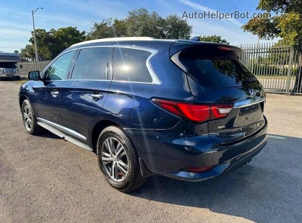 5N1DL0MM4KC561014 2019 INFINITI QX60 Blue Rear right