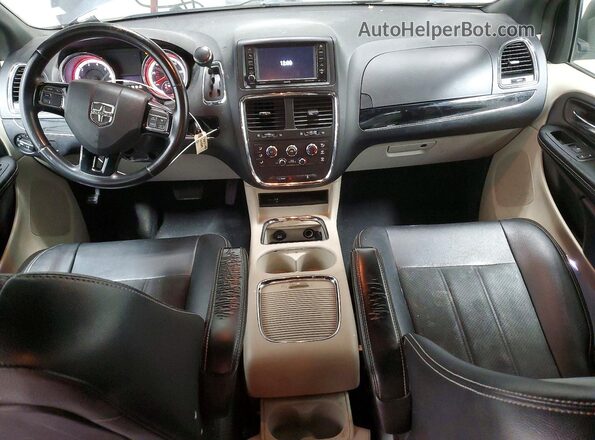 2C4RDGCG1KR595737 2019 DODGE GRAND Black Вид щитка приладів