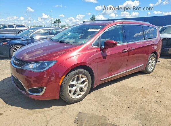 2C4RC1EG2JR103048 2018 CHRYSLER PACIFICA Maroon Trasero izquierdo