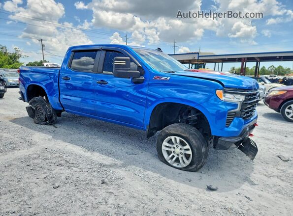 3GCUDFED4NG674658 2022 CHEVROLET SILVERADO Blue Front view