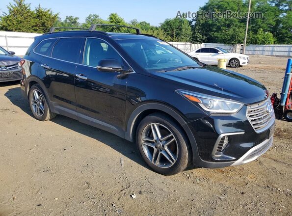 KM8SRDHF0HU179879 2017 HYUNDAI SANTA Black წინა ხედი