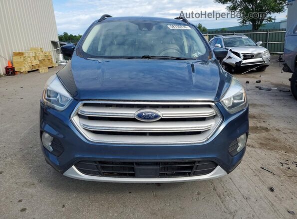 1FMCU9HD9JUA93796 2018 FORD ESCAPE Blue უკანა ხედი