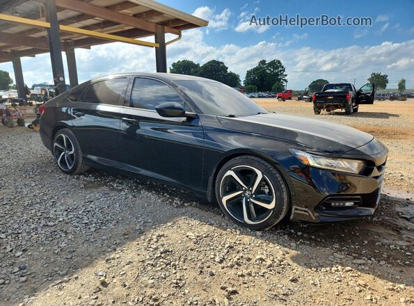1HGCV1F36JA242827 2018 HONDA ACCORD Black 