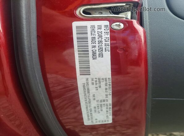 2C4RC1BG1LR251022 2020 CHRYSLER PACIFICA Red Սալոնի 360 աստիճան տեսք