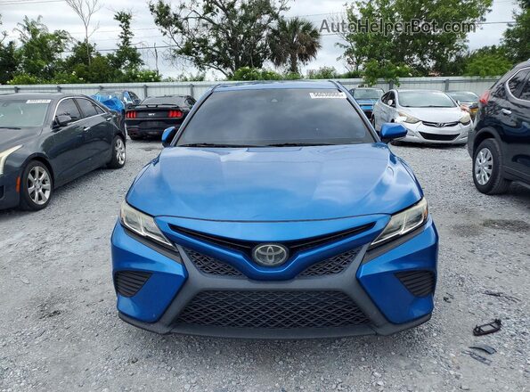 4T1B11HK2JU080277 2018 TOYOTA CAMRY Синий 