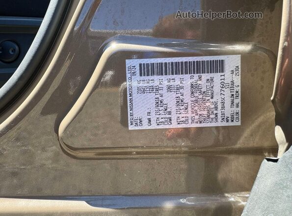 5N1BT3BA8SC776011 2025 NISSAN ROGUE Brown Rear interior view