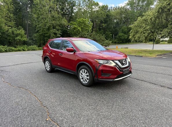 JN8AT2MV0HW009131 2017 NISSAN ROGUE Burgundy Հետևի ձախ