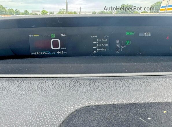 JTDKARFU1G3515263 2016 TOYOTA PRIUS Blue Widok zestawu wskaźników