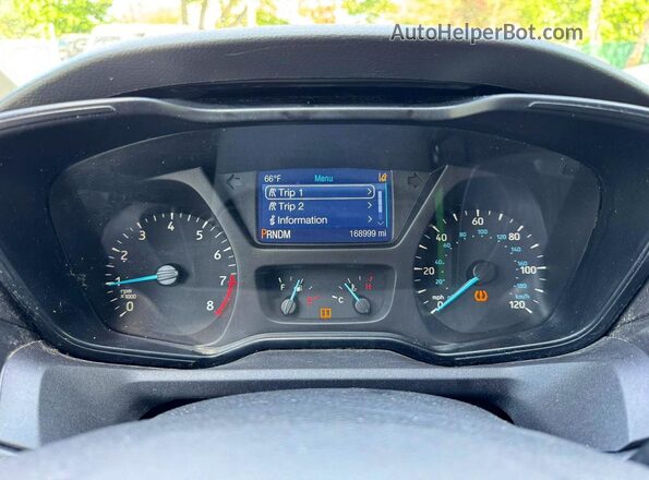 1FTYE1ZM1JKB51970 2018 FORD TRANSIT Белый Вид панели приборов