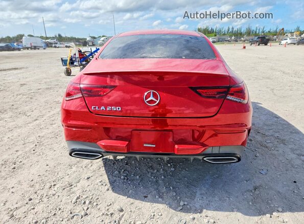 WDD5J4GB2LN026212 2020 MERCEDES-BENZ CLA-CLASS Красный Вид салона спереди