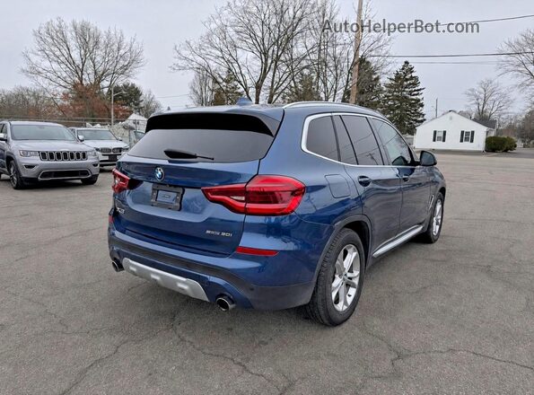 5UXTR7C5XKLF30580 2019 BMW X3 Blue Delantero derecho