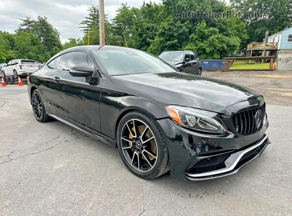 WDDWJ6EB1JF706144 2018 MERCEDES-BENZ C Black წინა ხედი