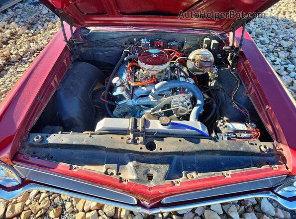 237676P248042 1966 PONTIAC LEMANS RWD Red Widok komory silnika