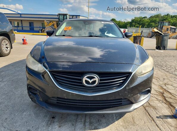 JM1GL1V5XH1112987 2017 MAZDA 6 Black Widok z tyłu