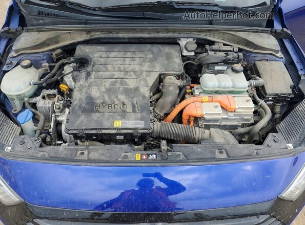 KMHC65LC1KU129290 2019 HYUNDAI IONIQ Blue Շարժիչի բաժամունքի տեսք