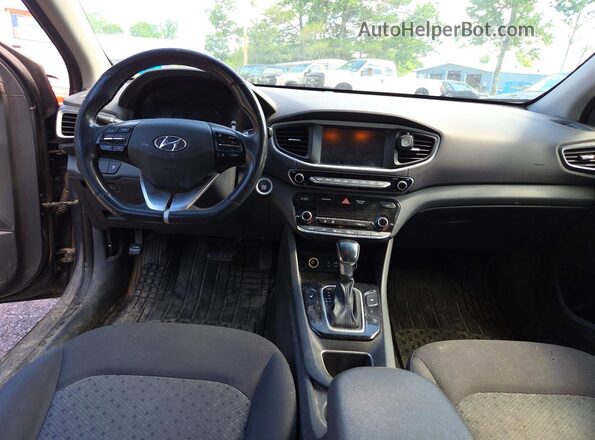 KMHC75LC6JU073925 2018 HYUNDAI IONIQ Gray Rear seats view