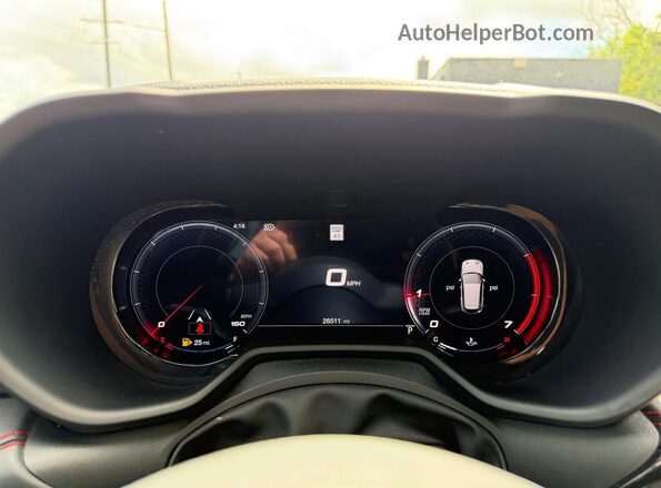 ZACNDFAN4R3A10035 2024 DODGE OTHER Black Instrument cluster view