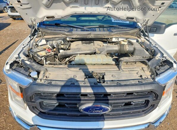 1FTFW1E88MFC73123 2021 FORD F150 White Vista del compartimento del motor