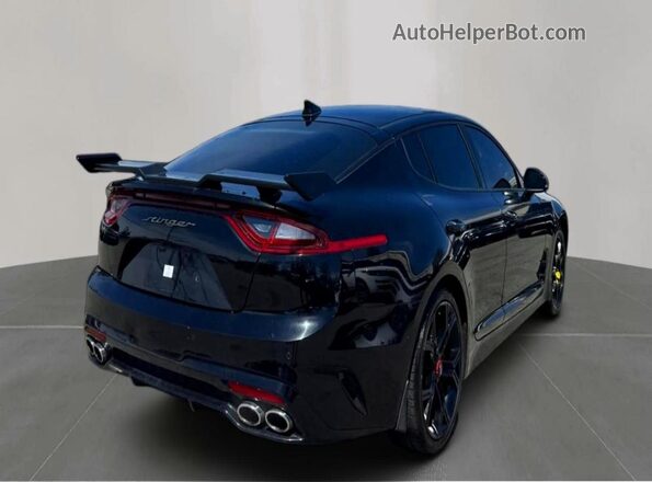 KNAE55LC9K6057823 2019 KIA STINGER Black Front right