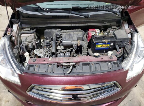 ML32F3FJXJHF11264 2018 MITSUBISHI MIRAGE Red Engine compartment view