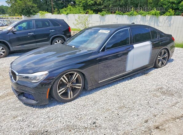WBA7E2C52HG740376 2017 BMW 7 SERIES Black უკანა მარცხენა
