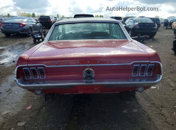 8R01C171986 1968 FORD MUSTANG Red Vista trasera
