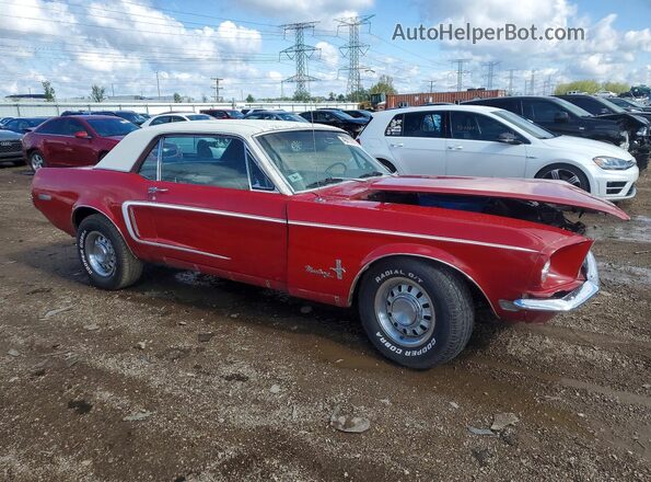 8R01C171986 1968 FORD MUSTANG Red Delantero derecho