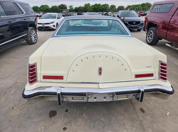 8Y89A844862 1978 LINCOLN CONTINENTA Beige Vista trasera