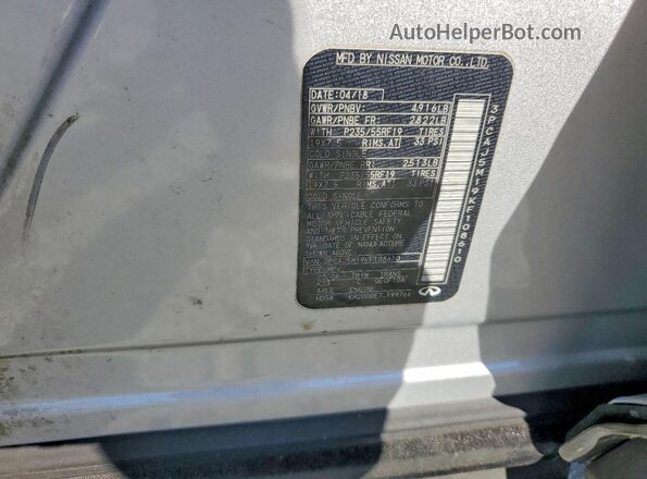 3PCAJ5M19KF108610 2019 INFINITI QX50 Silver Սալոնի 360 աստիճան տեսք