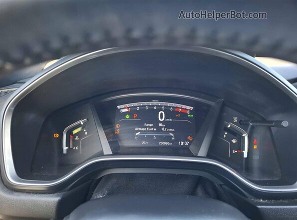 2HKRW2H41LH228718 2020 HONDA CR-V Gray Widok zestawu wskaźników