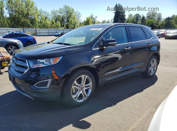 2FMPK3K95JBB68539 2018 FORD EDGE Black უკანა მარცხენა