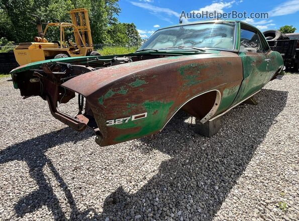 124379N537274 1969 CHEVROLET CAMARO Green Trasero derecho