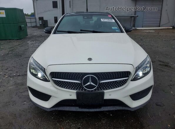 55SWF6EB4JU247044 2018 MERCEDES-BENZ C White Rear view