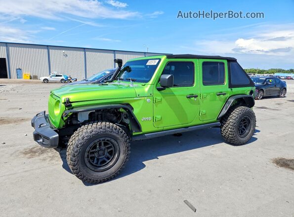 1C4HJXDG1JW317025 2018 JEEP WRANGLER Green 