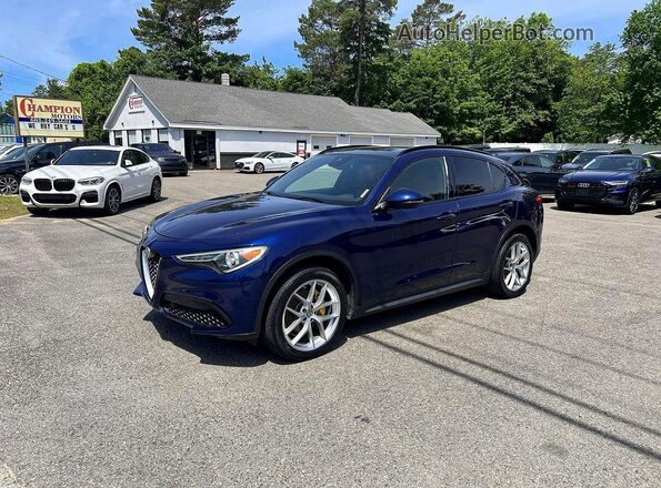 ZASPAKBN7K7C71882 2019 ALFA ROMEO STELVIO Blue Trasero derecho