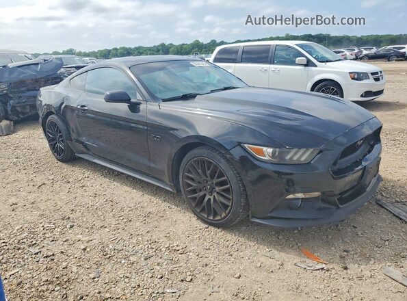 1FA6P8CF9G5237349 2016 FORD MUSTANG Черный Вид спереди