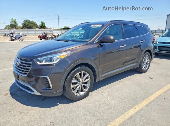 KM8SMDHF7HU176220 2017 HYUNDAI SANTA Brown Trasero izquierdo
