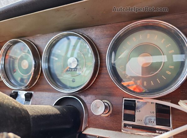 CI30455 1966 STUDEBAKER COMMANDER Бордовый Вид щитка приборов
