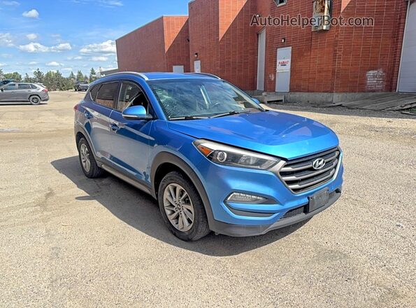 KM8J3CA42GU083136 2016 HYUNDAI TUCSON Blue Trasero izquierdo