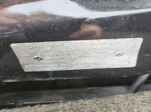 9140432228 1970 PORSCHE 914 Черный Вид подкапотного пространства