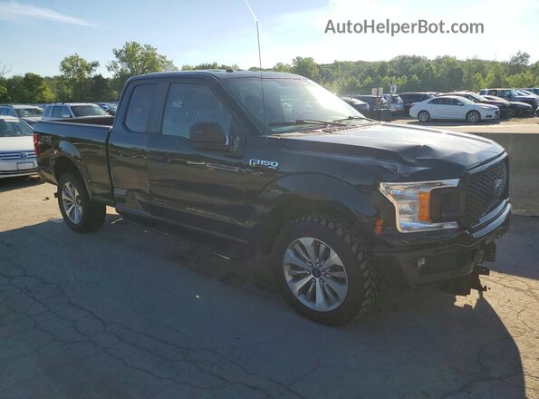 1FTEX1EP7JFA85012 2018 FORD F150 Black Դիմացի տեսք