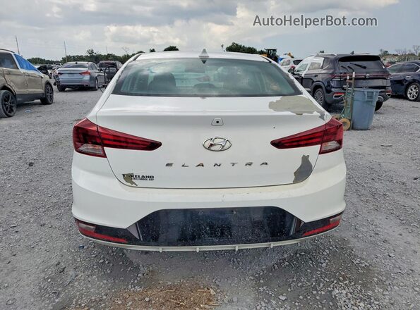 5NPD84LF2KH417109 2019 HYUNDAI ELANTRA White წინა სალონის ხედი