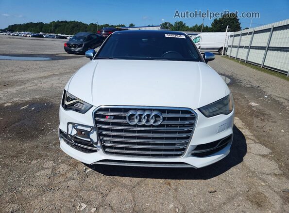 WAUB1GFF1G1100166 2016 AUDI S3 White Вид ззаду