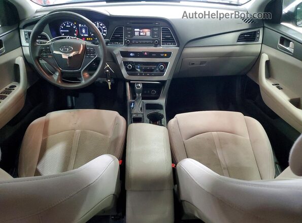 5NPE24AF2GH387190 2016 HYUNDAI SONATA Silver ხელსაწყოთა პანელის ხედი